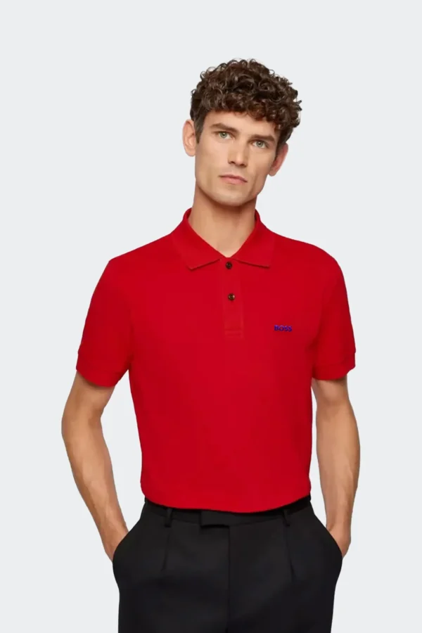 Boss Polo Shirt- Red