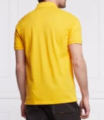 Boss Golden Rod Cotton Polo Shirt- Yellow