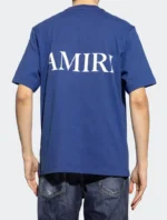 AMIRI logo-print Cotton T-Shirt - Navy Blue