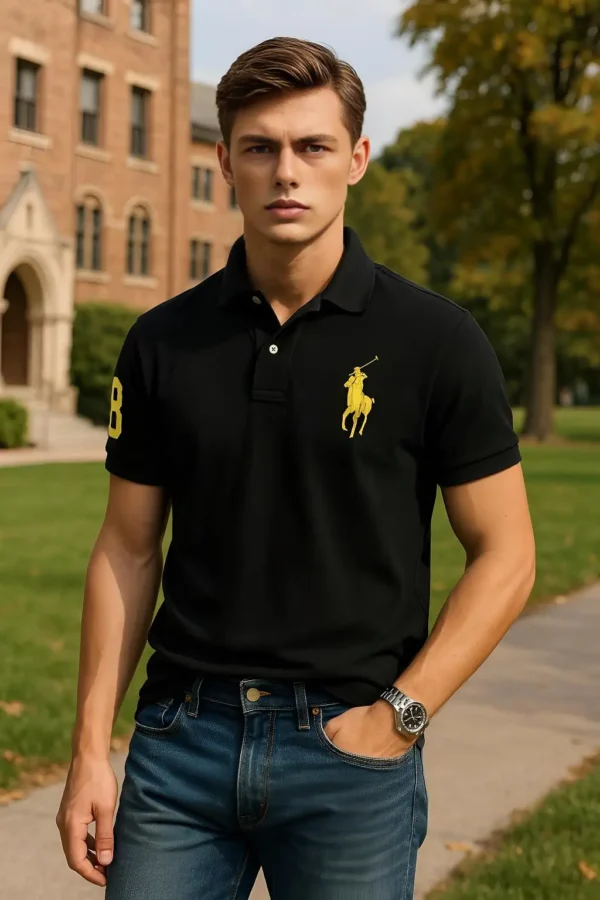 GIORDANO POLO SHIRT-BLACK