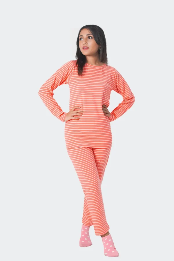 Stripe Pyjama Pant-Pink