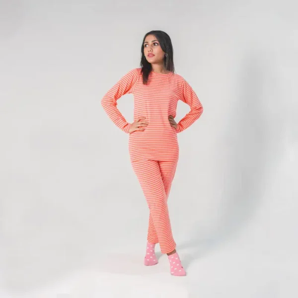 Stripe Pyjama Pant-Pink