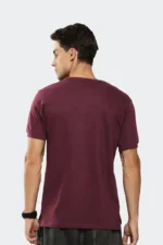 Henley T-shirt- Maroon