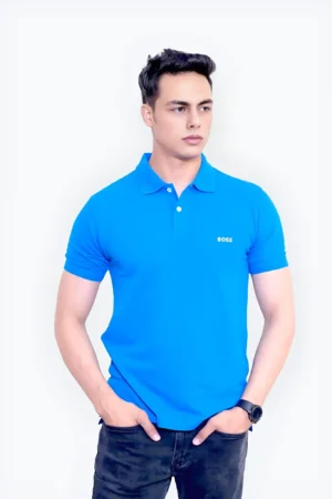 Boss Polo Shirt- Blue