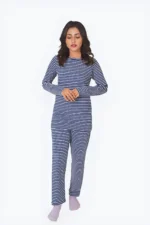 Stripe Pyjama Pant-Blue