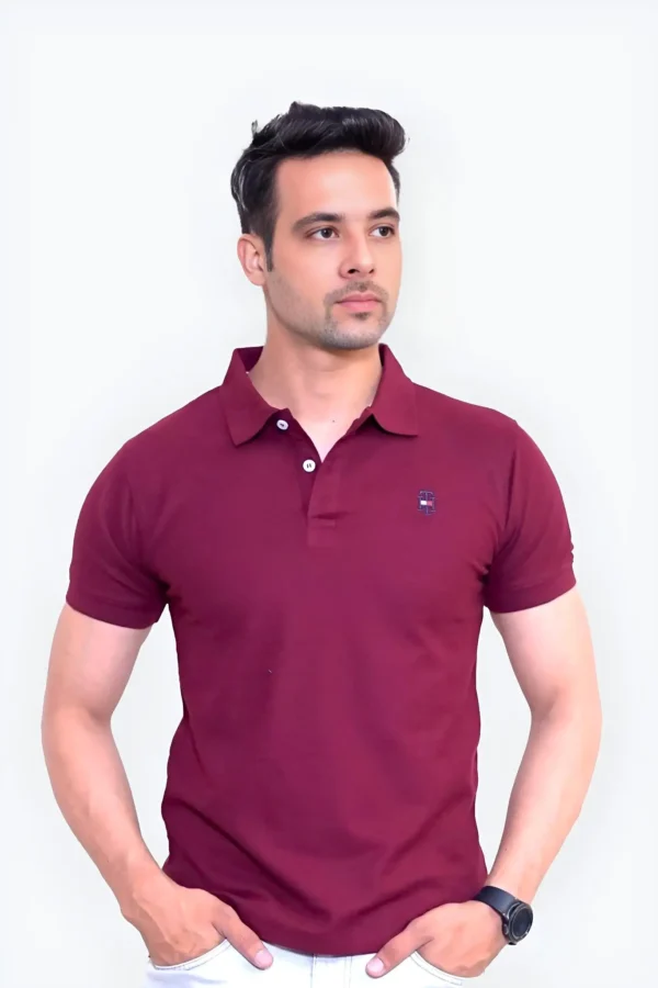 Tommy Hilfiger Polo Shirt- Maroon
