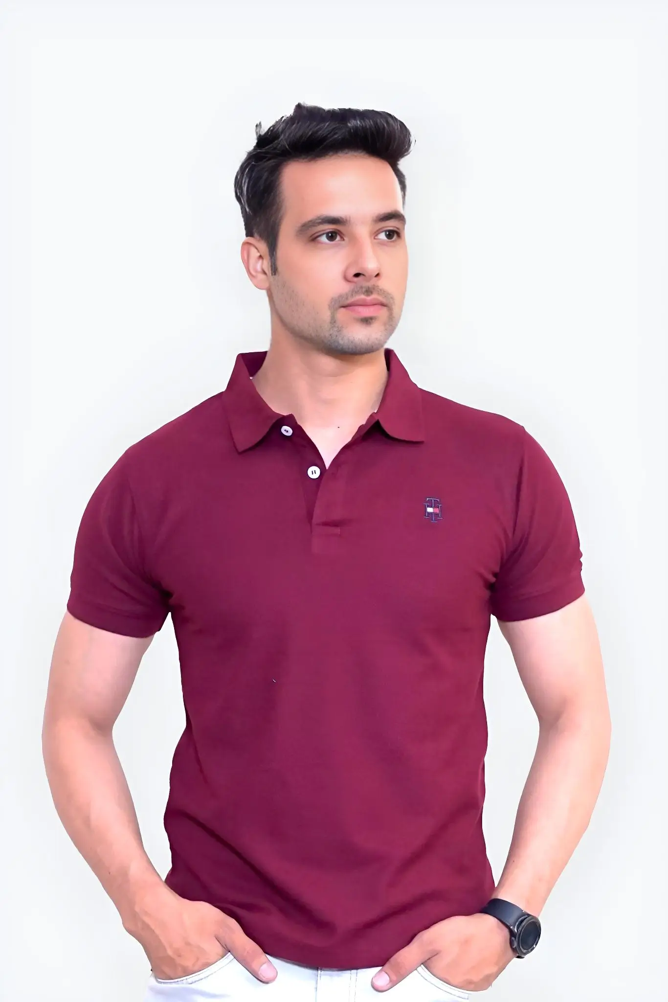 Tommy Hilfiger Polo Shirt- Maroon