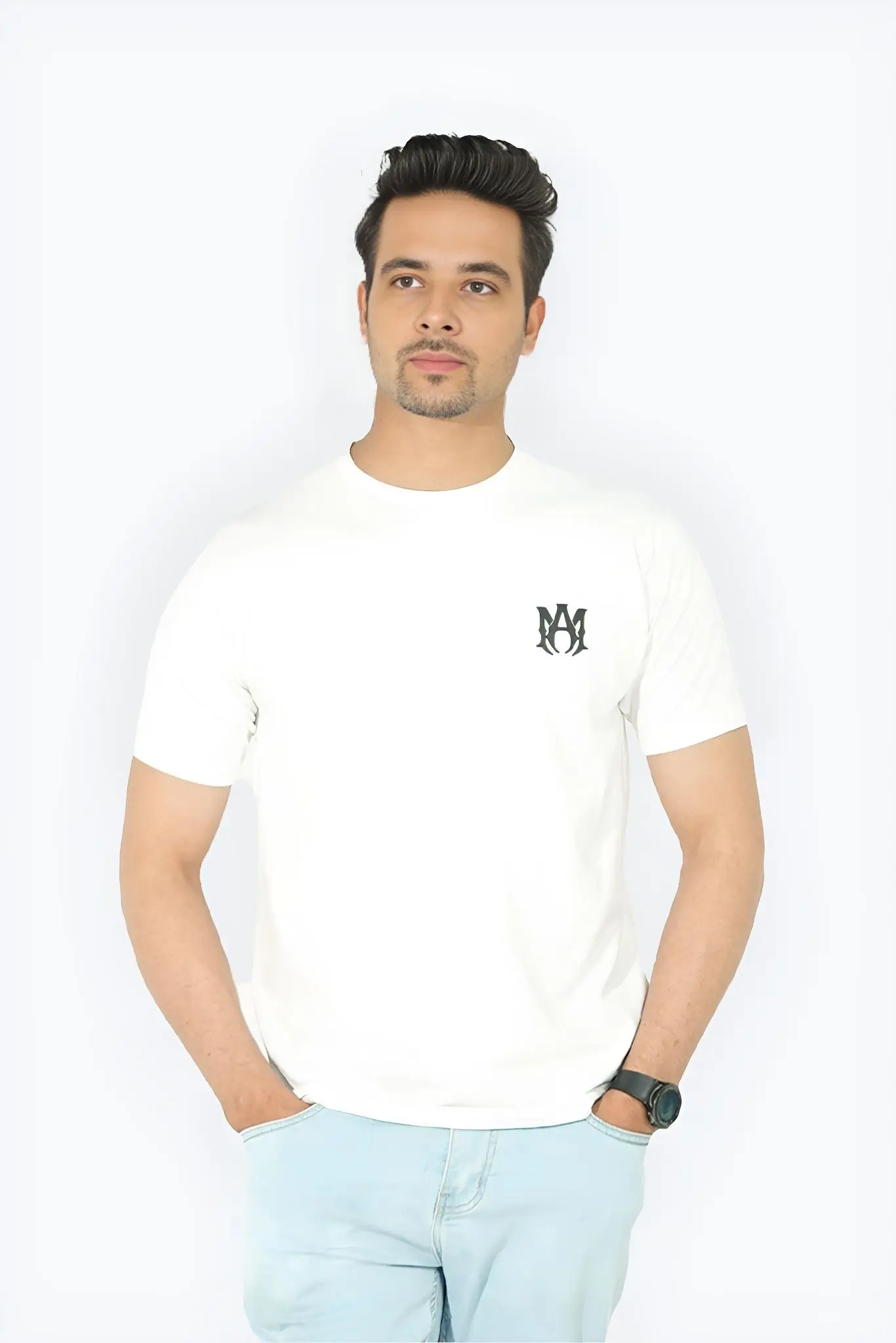 AMIRI logo-print Cotton T-Shirt - White