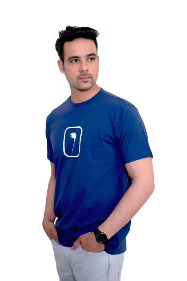 Palm Tree T-Shirt- Navy Blue