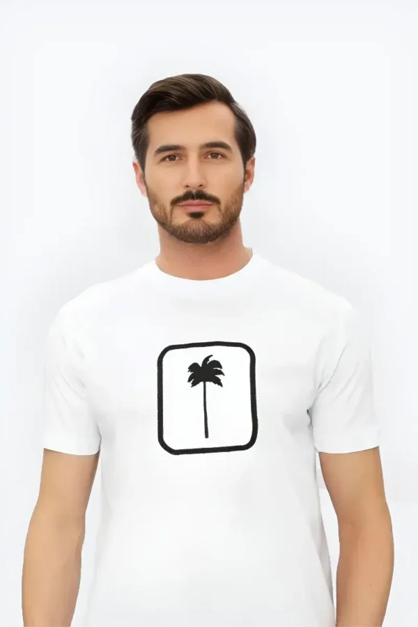 Palm Tree T-Shirt-White