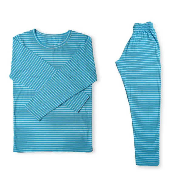 Stripe Pyjama Pant-Ice Blue