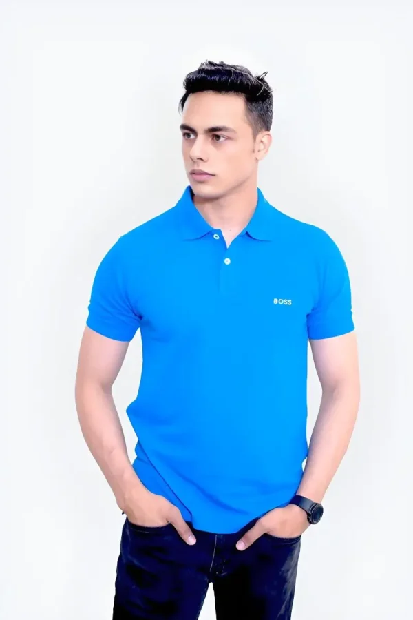Boss Polo Shirt- Blue