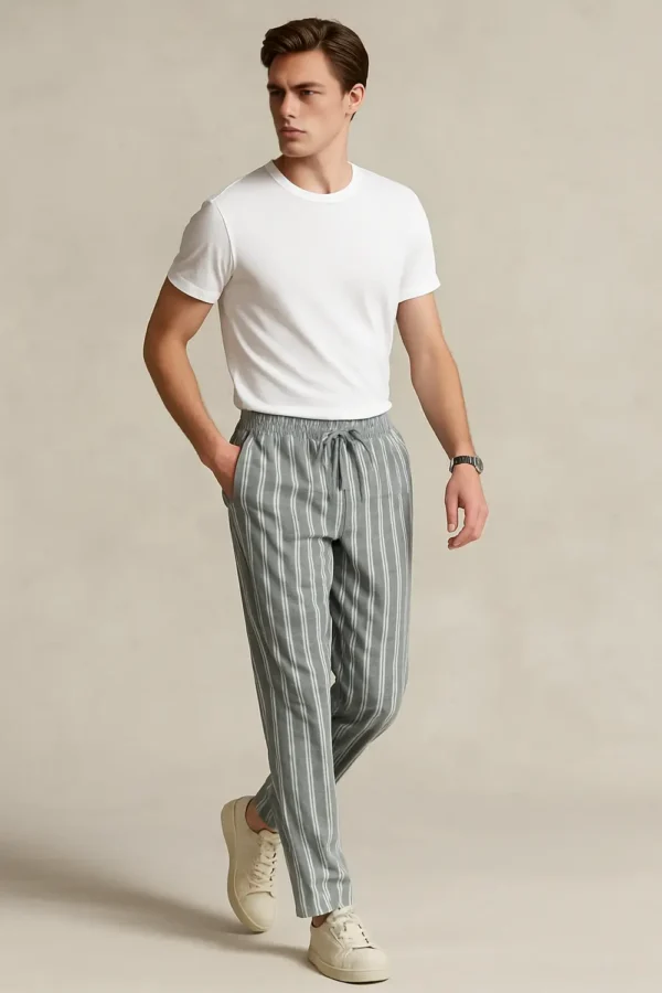 Men's Cotton Trouser- Light Grey